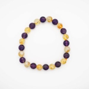 Citrine Pyrite Bracelet Wealth Manifestation