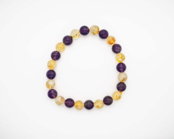 Citrine Pyrite Bracelet Wealth Manifestation